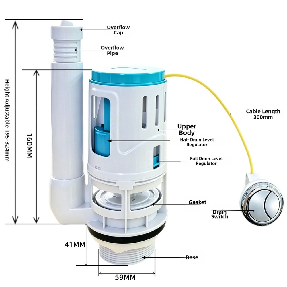 1 шт. Кабельный механизм двойн – обзор и цена Toilet Fill Valve