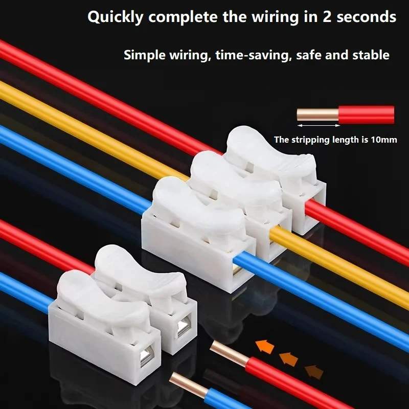 50 шт. быстрозажимных клемм CH – обзор и цена Push Fit Connector